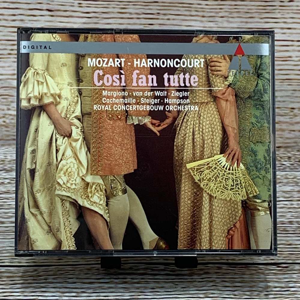 Mozart - Cosi Fan Tutte HARNONCOURT‎ [1991 3 CD Set] TELDEC Classical Music
